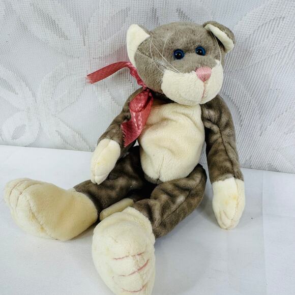 VTG 1999 Boyds Bears and Friends Jointed Cat Stuffed Animal 10" Plush - Picture 5 of 5